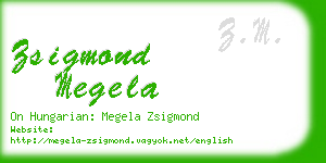 zsigmond megela business card